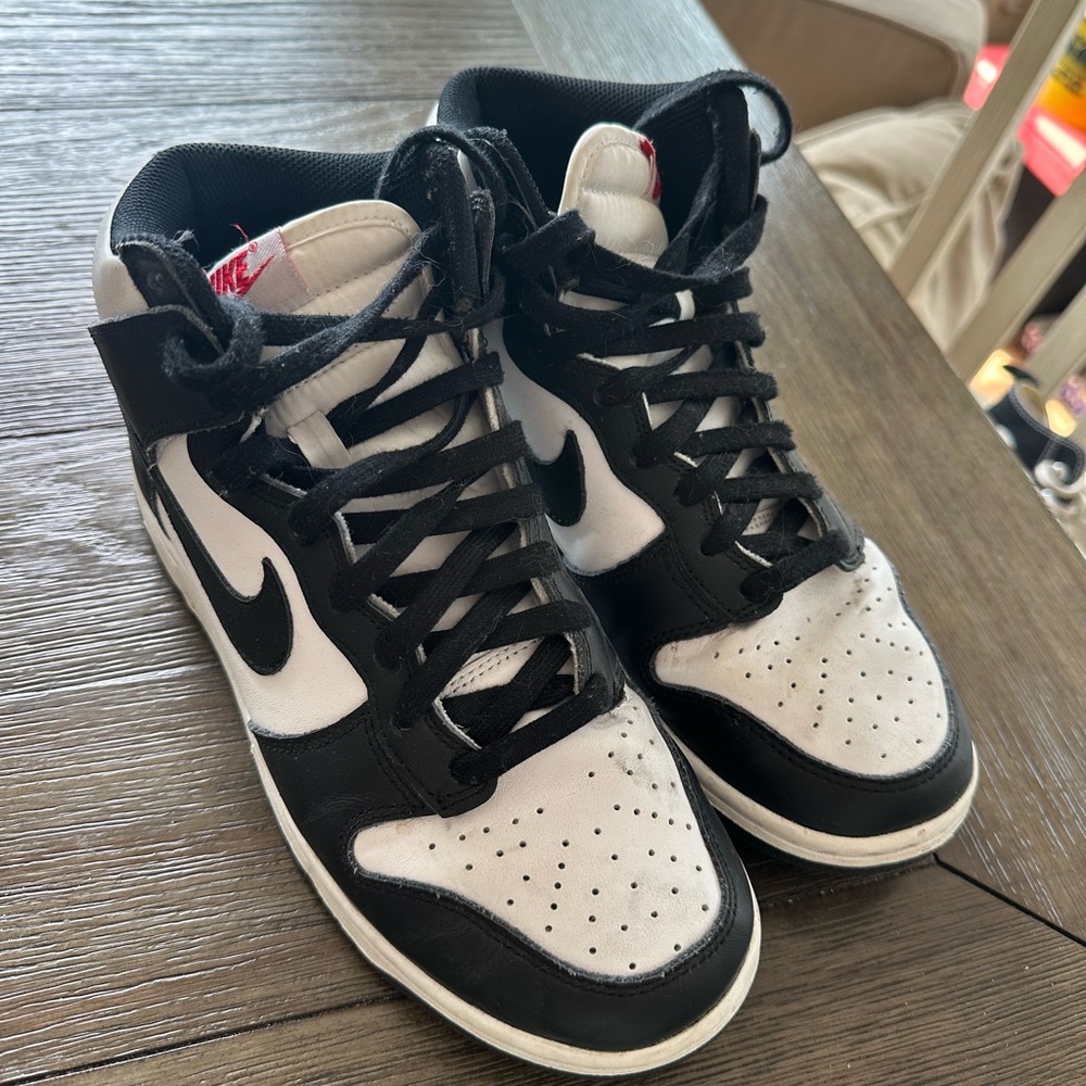 Nike Women’s Black and White High-Top Sneakers